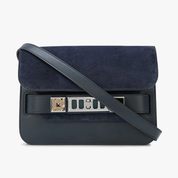 Proenza Schouler Suede Combo PS11 Mini Classic Bag
